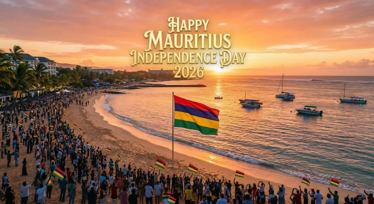 Free Download Greeting Cards For Mauritius Independence Day 2026 - High Quality Happy Mauritius Independence Day 2026 Image