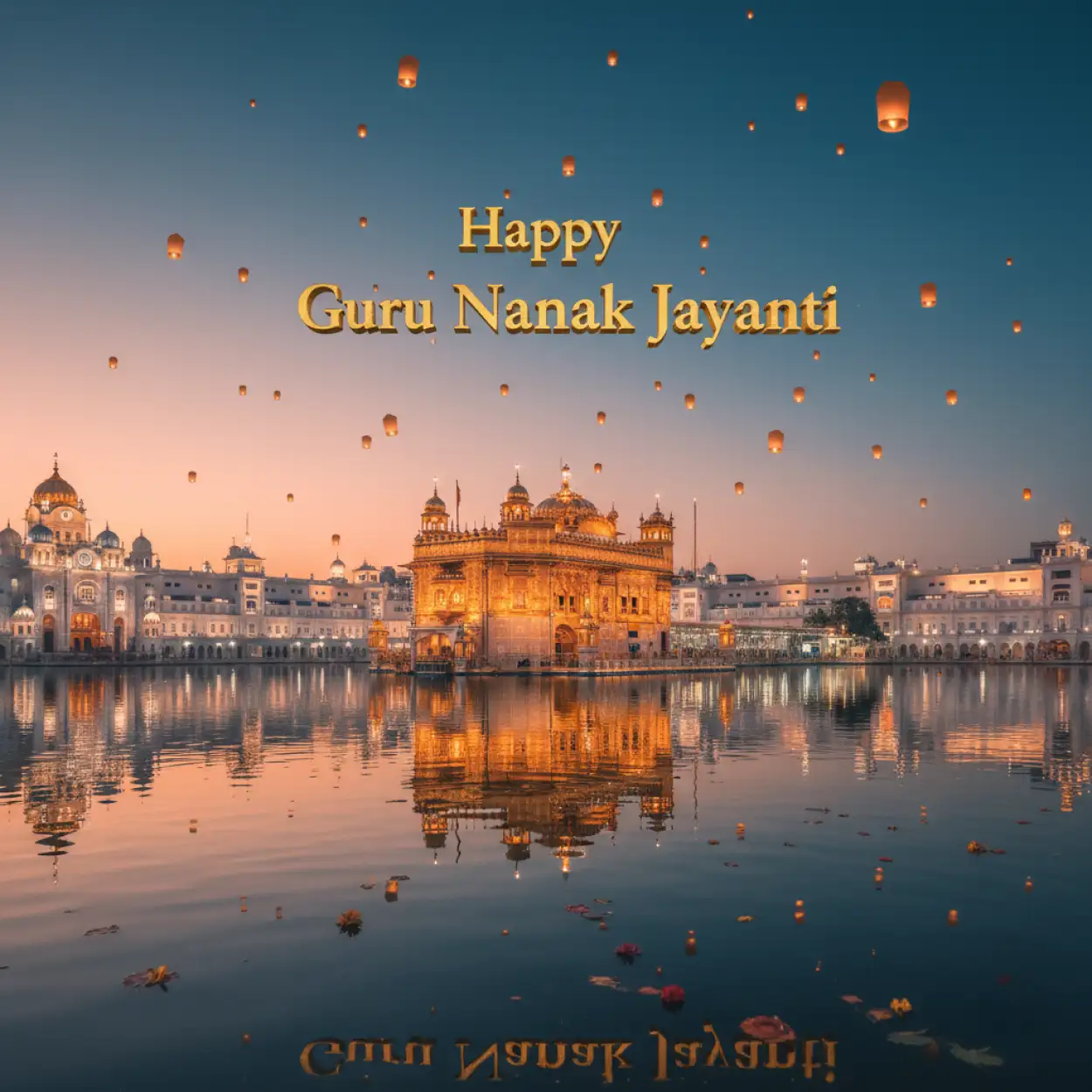 guru nanak dev ji jayanti 2025 digital poster for social media