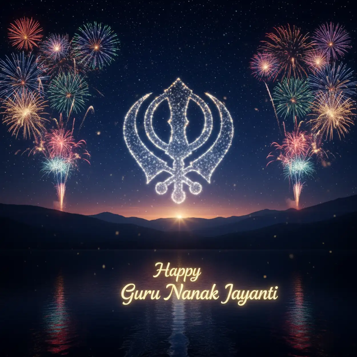 guru nanak jayanti 2025 celebration poster background free