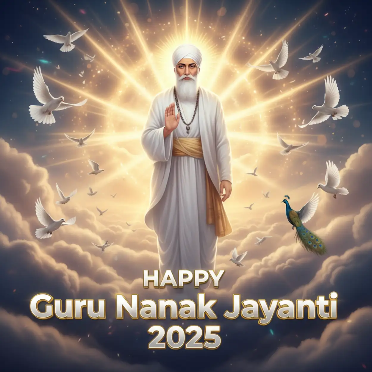 guru nanak jayanti 2025 facebook post design ideas
