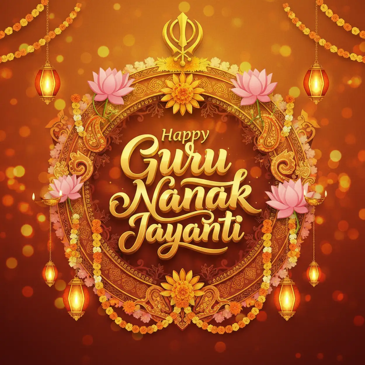 guru nanak jayanti 2025 free download vector design background