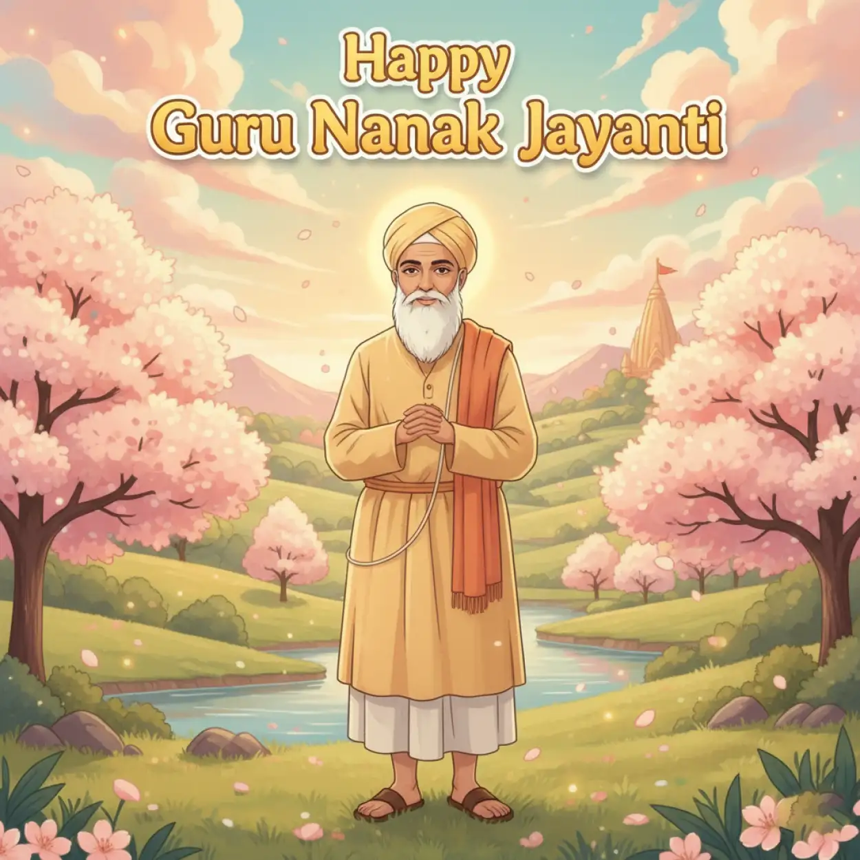 guru nanak jayanti festival banner design
