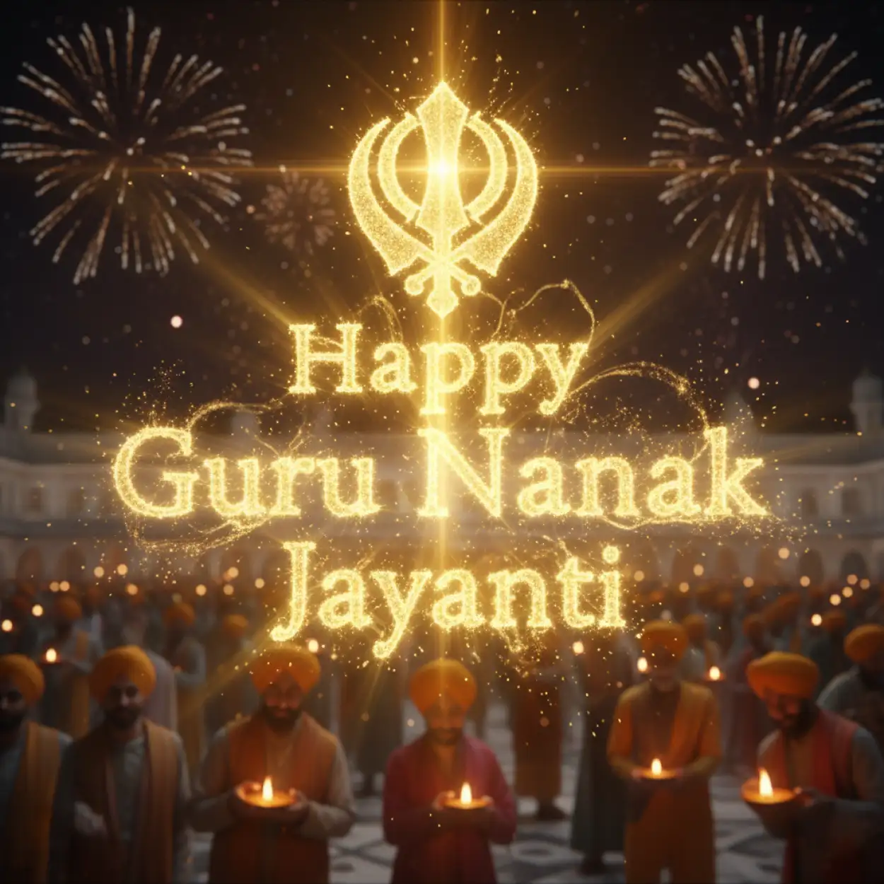 guru nanak jayanti poster design background without text