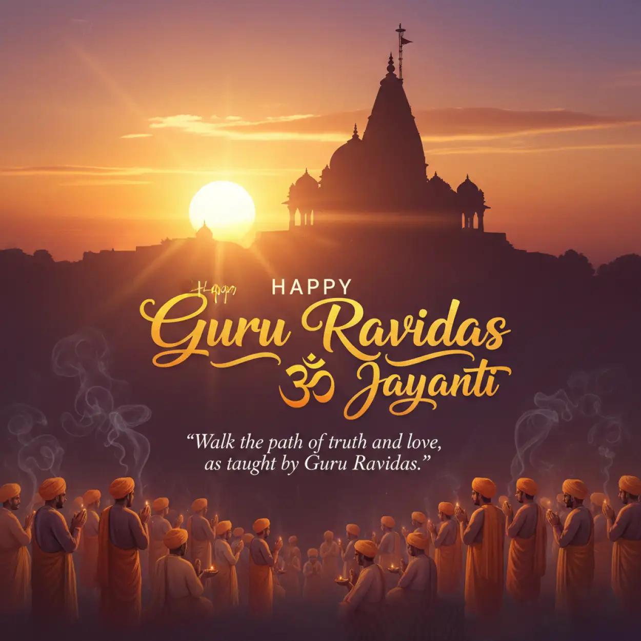 guru ravidas jayanti festival poster png