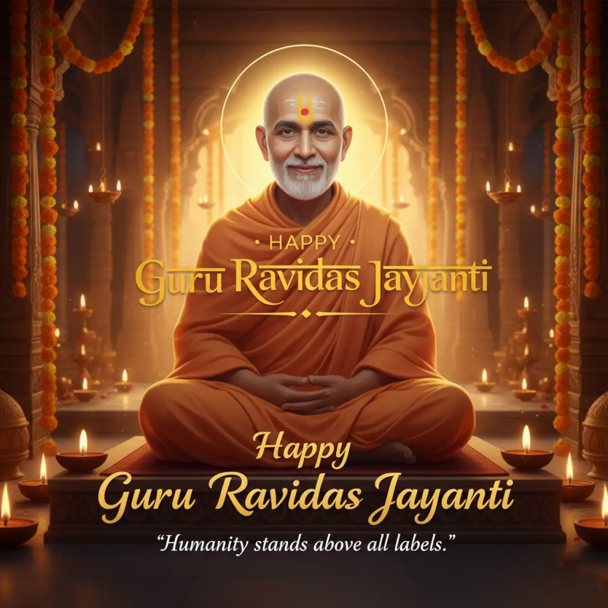 Free Download Guru Ravidas Jayanti Religious Poster Hd - High Quality Happy Guru Ravidas Jayanti Background