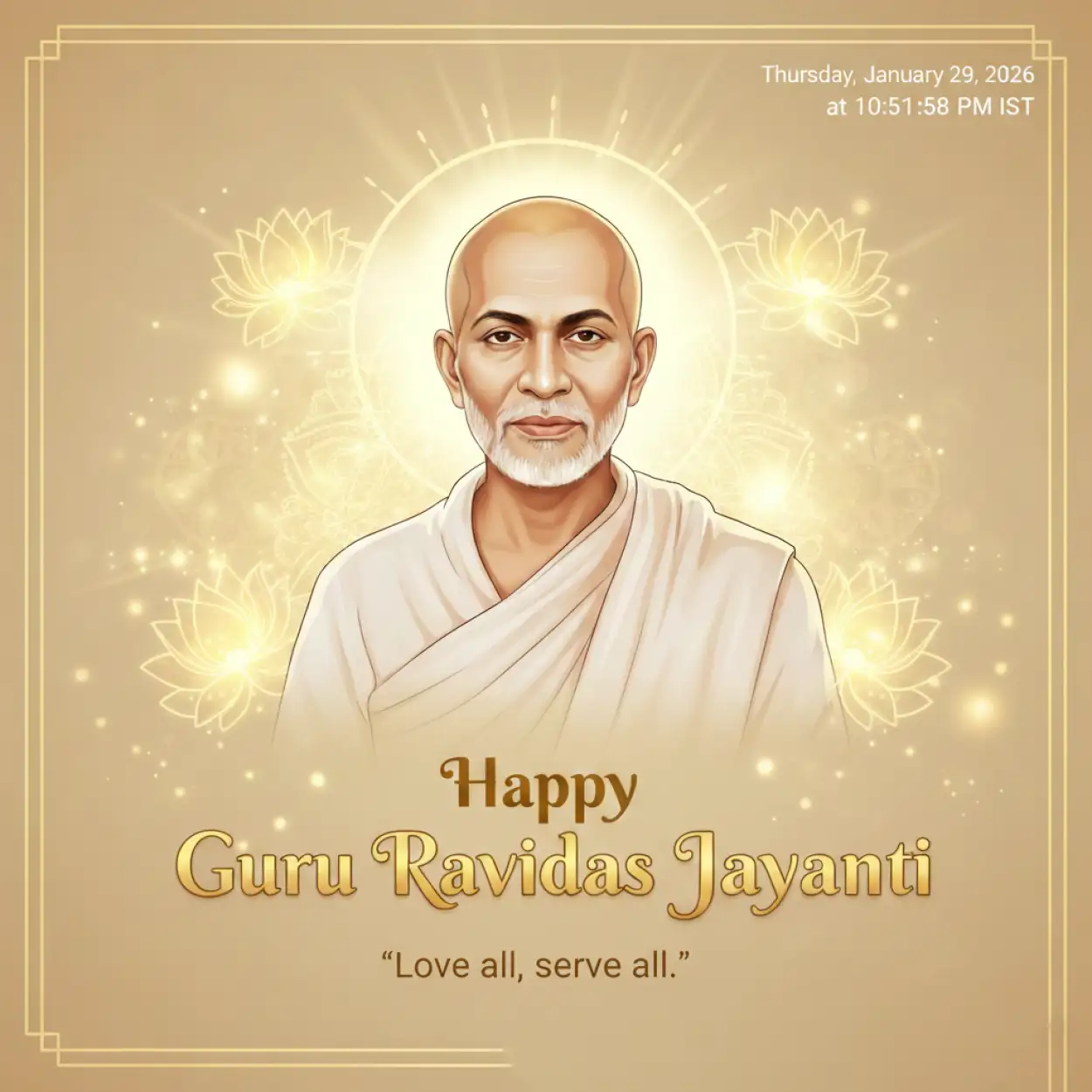 Free Download Guru Ravidas Jayanti Vector Illustration - High Quality Happy Guru Ravidas Jayanti Background