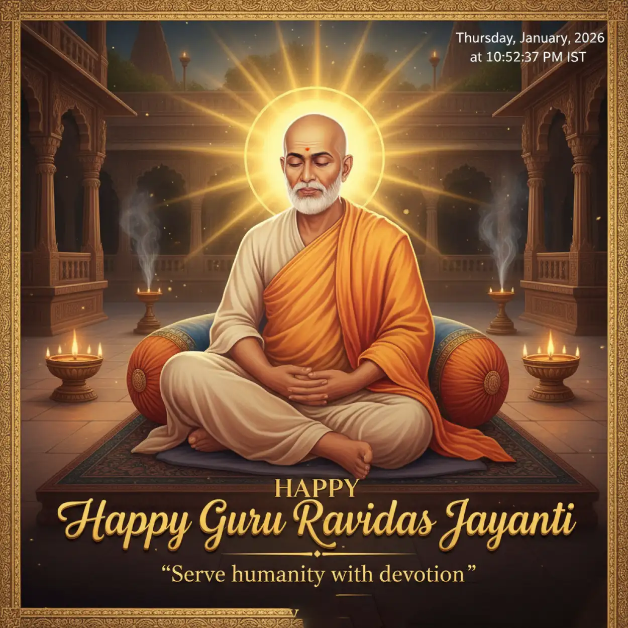 guru ravidas jayanti wish poster hd