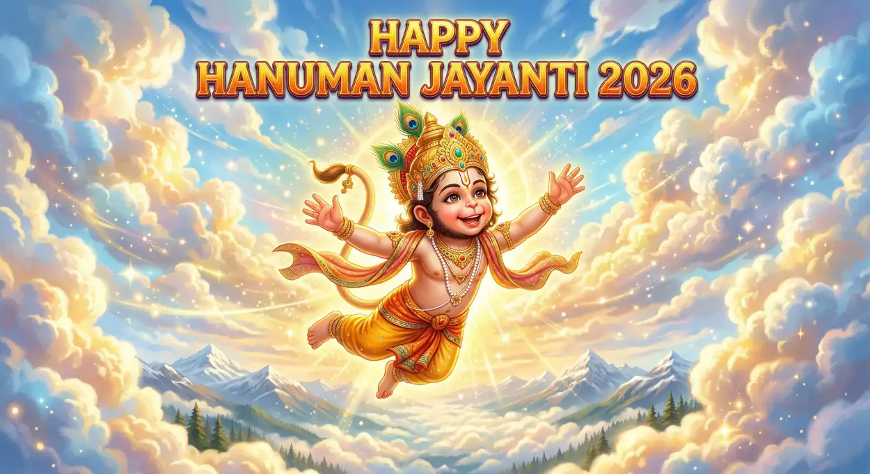 Free Download Hanuman Jayanti 2026 Bhakti Images - High Quality Happy Hanuman Jayanti 2026 Image
