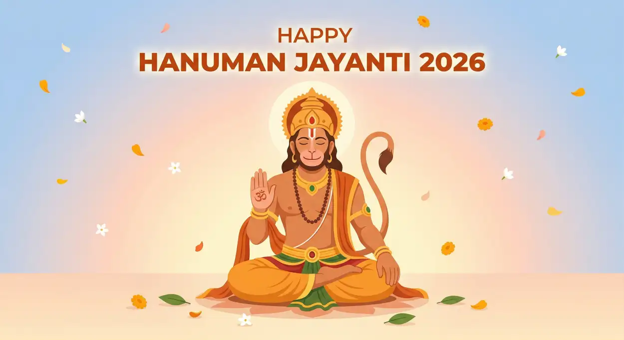 Free Download Hanuman Jayanti 2026 Greeting Images - High Quality Happy Hanuman Jayanti 2026 Image