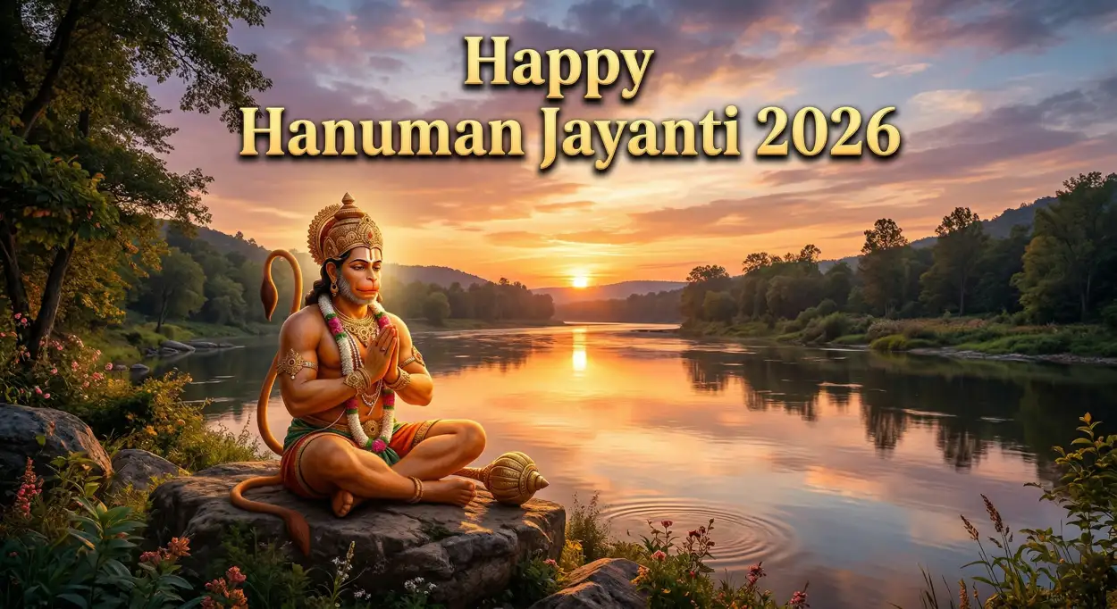 Free Download Hanuman Jayanti 2026 Wishes In English - High Quality Happy Hanuman Jayanti 2026 Image