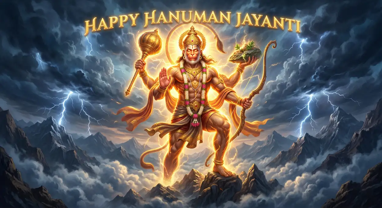 Free Download Hanuman Jayanti Psd File Download - High Quality Happy Hanuman Jayanti 2026 Image