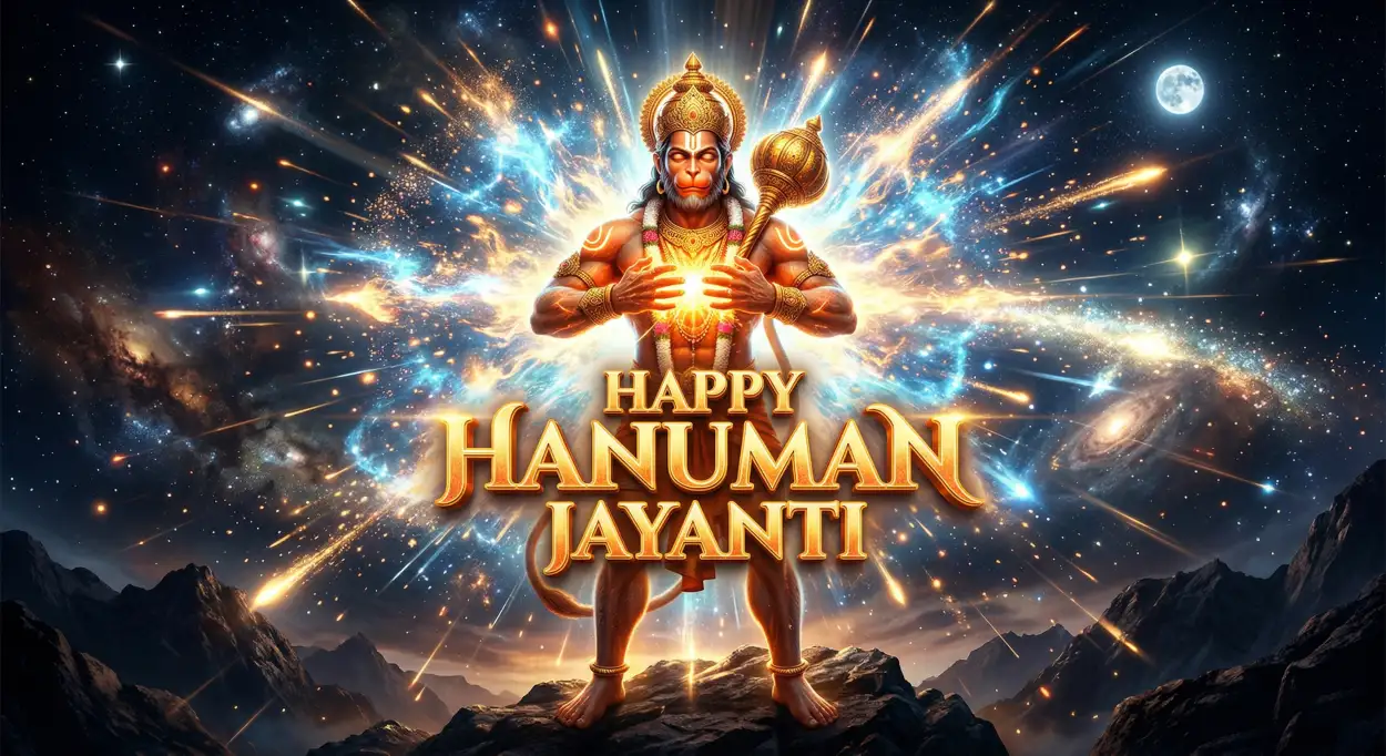 Free Download Hanuman Jayanti Wishes For Courage Strength And Success - High Quality Hanuman Jayanti Wishes Image