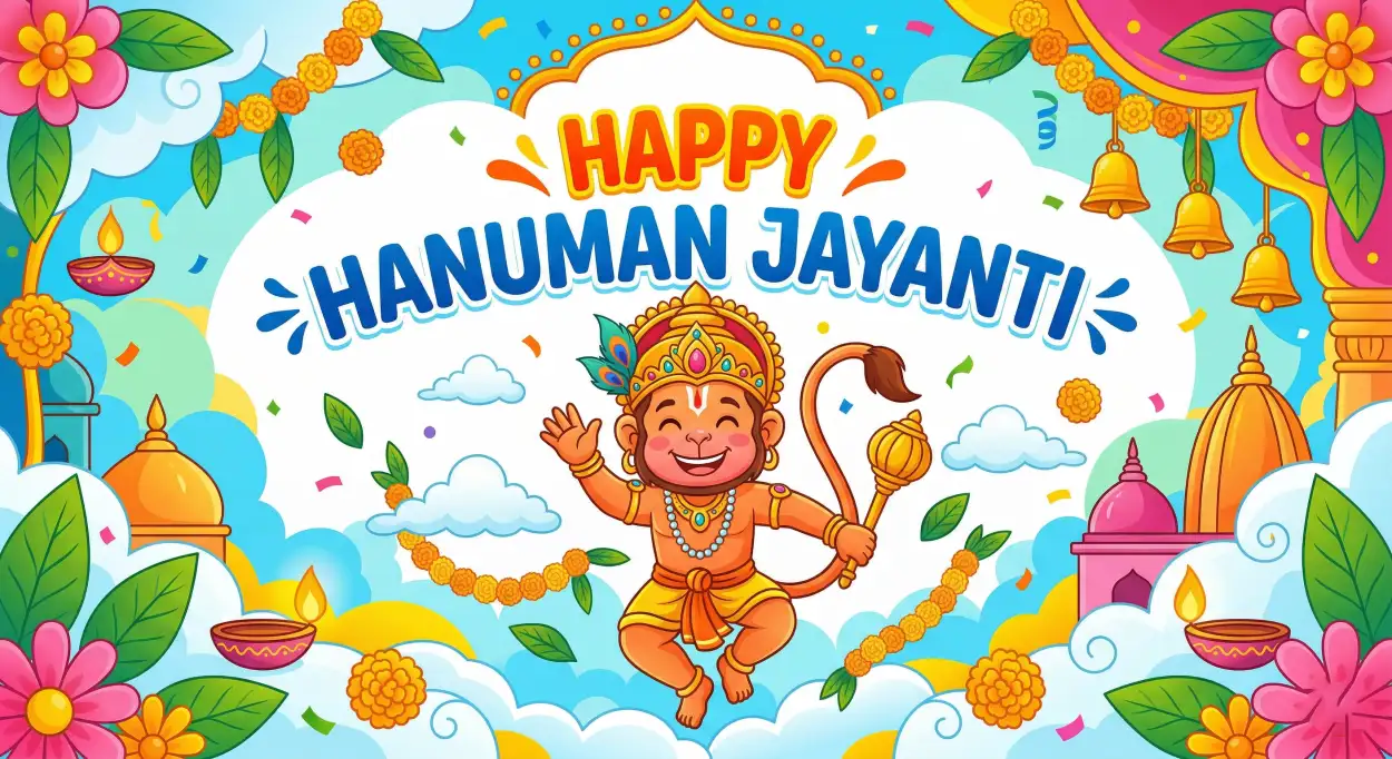 Free Download Hanuman Jayanti Wishes For Students And Teachers - High Quality Hanuman Jayanti Wishes Image