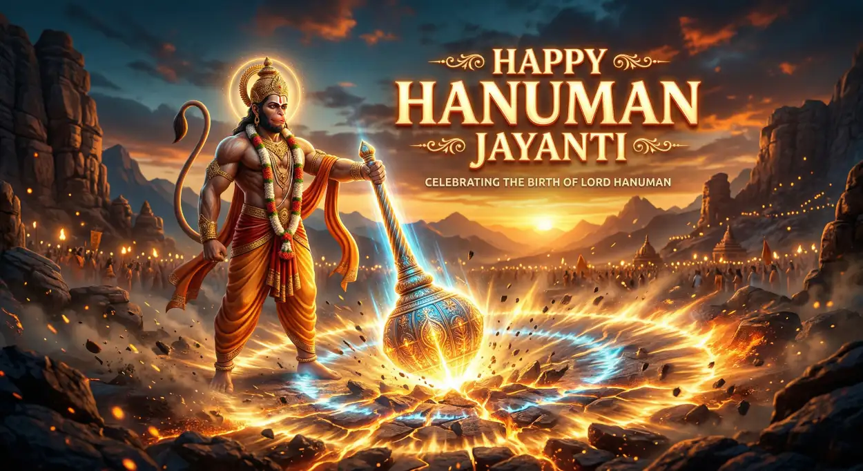 Free Download Hanuman Jayanti Wishes Greetings With Divine Quotes - High Quality Hanuman Jayanti Wishes Image