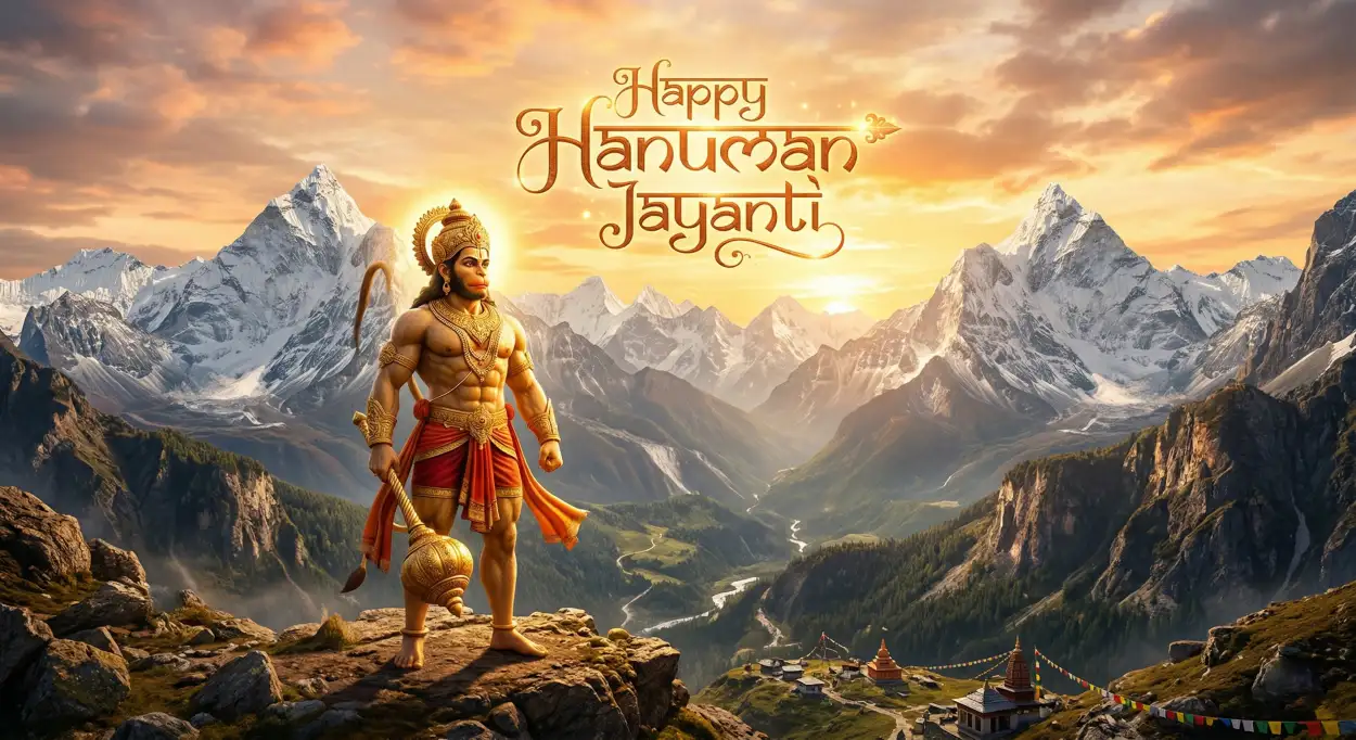Free Download Hanuman Jayanti Wishes Greetings With Heartfelt Messages - High Quality Hanuman Jayanti Wishes Image