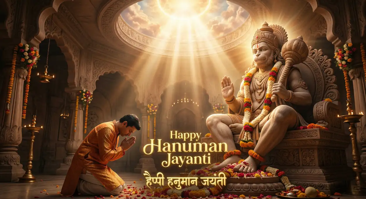 Free Download Hanuman Jayanti Wishes Messages For Close Friends - High Quality Hanuman Jayanti Wishes Image