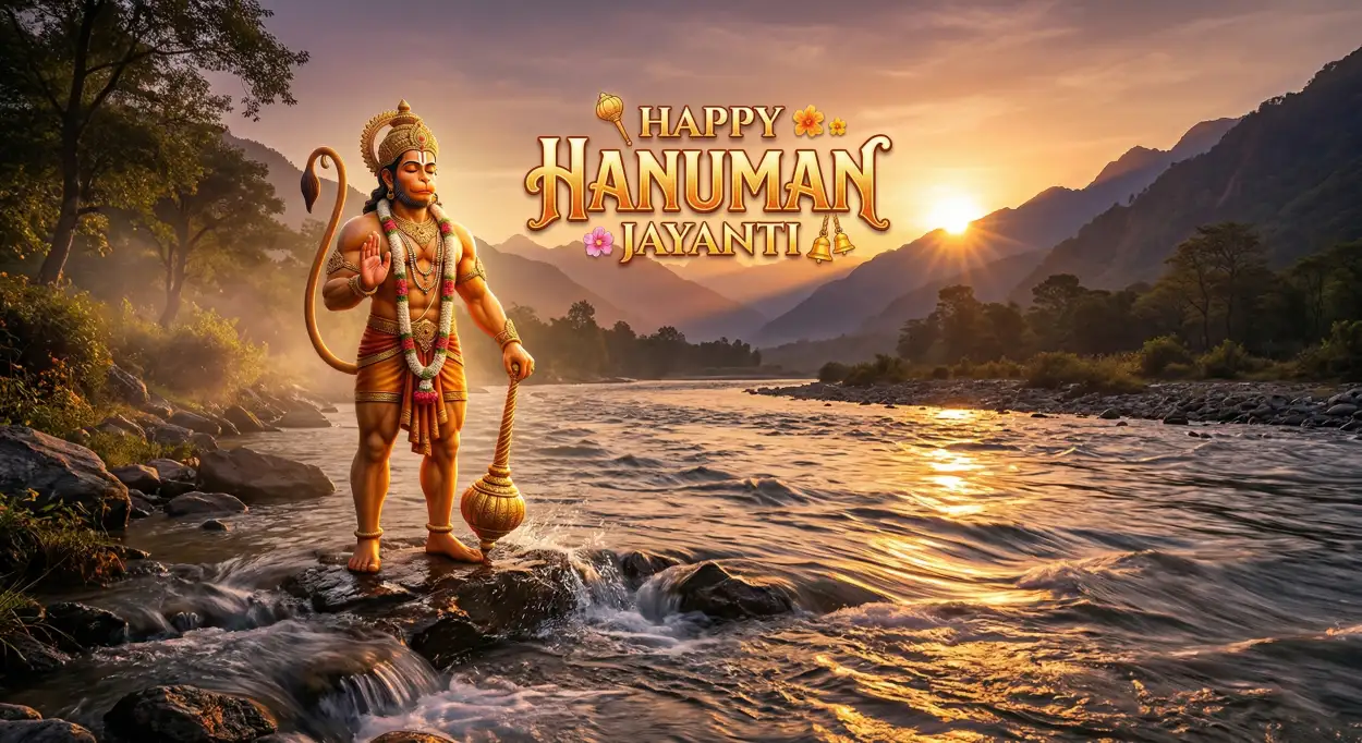Free Download Hanuman Jayanti Wishes Messages For Facebook Status Updates - High Quality Hanuman Jayanti Wishes Image