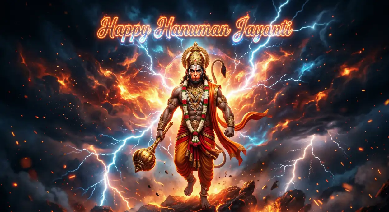 Free Download Hanuman Jayanti Wishes Messages For Family Happiness - High Quality Hanuman Jayanti Wishes Image