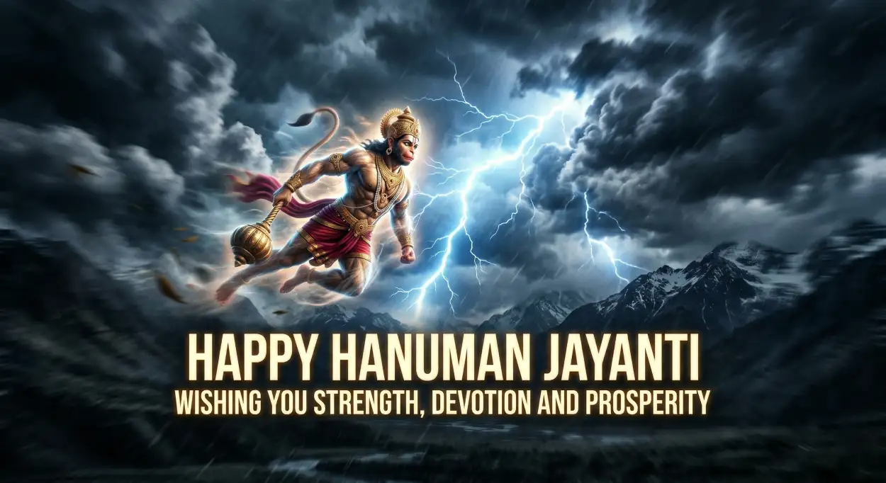 Free Download Hanuman Jayanti Wishes Messages For Inner Strength - High Quality Hanuman Jayanti Wishes Image