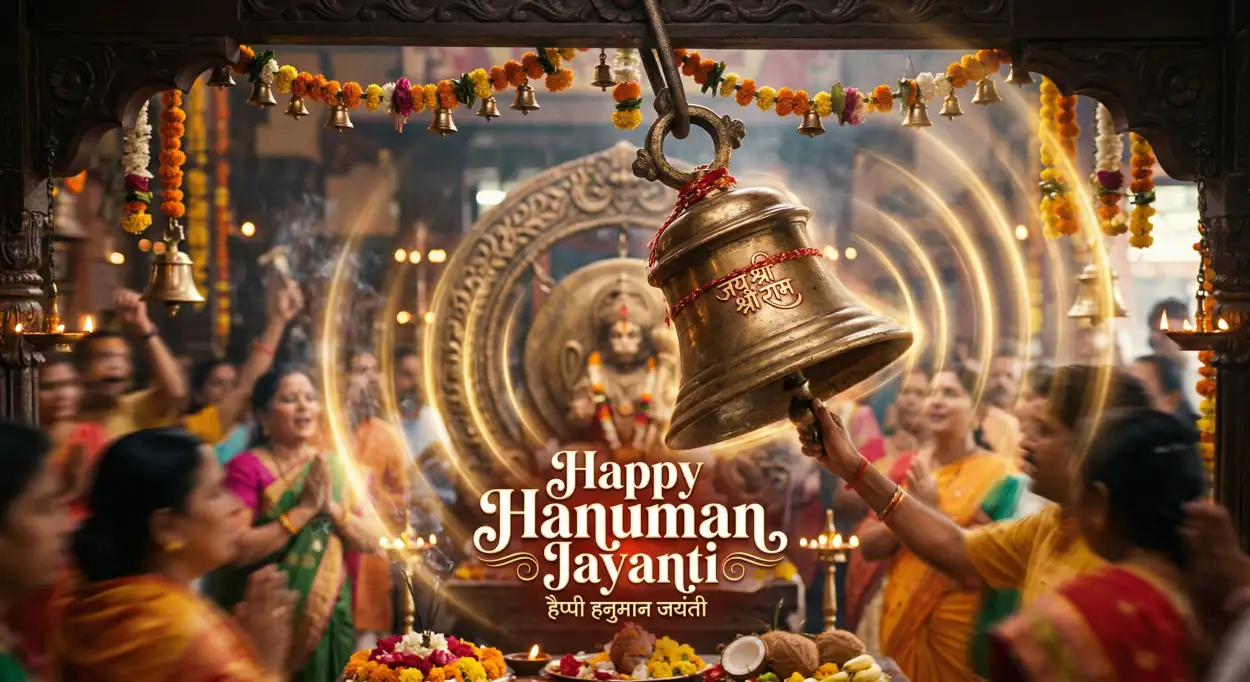 Free Download Hanuman Jayanti Wishes Messages For Temple Celebrations - High Quality Hanuman Jayanti Wishes Image