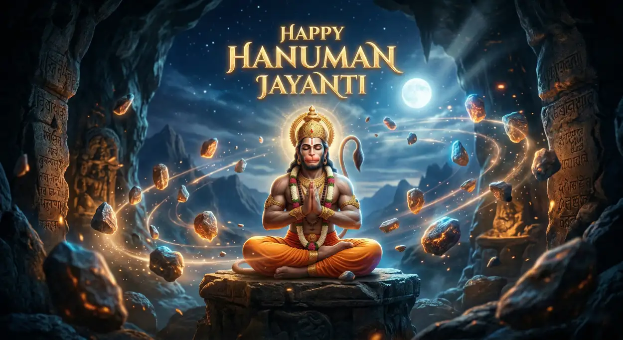 Free Download Hanuman Jayanti Wishes Messages With Positive Vibes - High Quality Hanuman Jayanti Wishes Image
