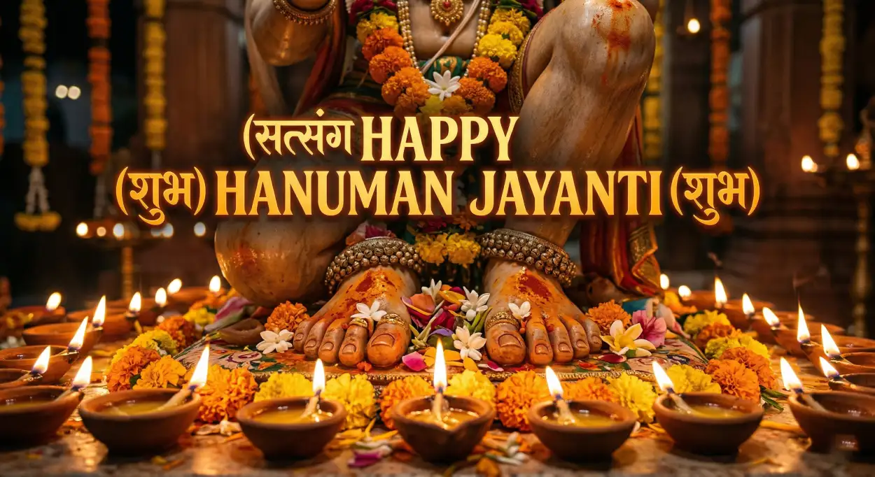Free Download Hanuman Jayanti Wishes With Divine Blessings Messages - High Quality Hanuman Jayanti Wishes Image