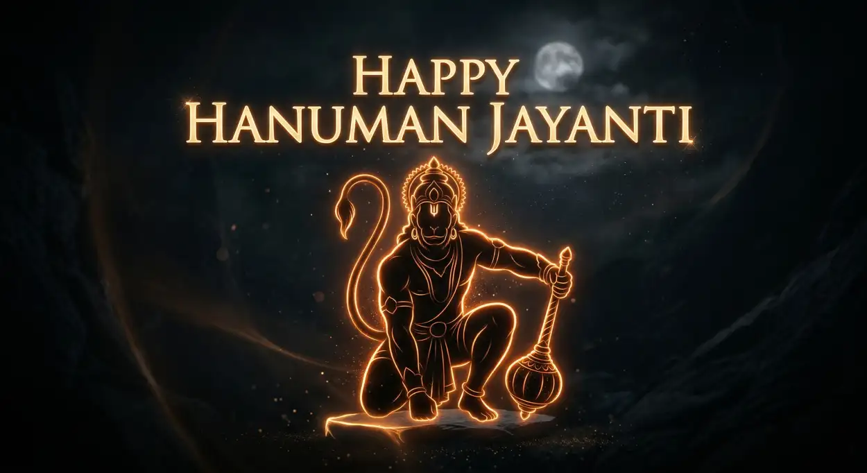 Free Download Hanuman Jayanti Wishes With Positive Energy And Blessings - High Quality Hanuman Jayanti Wishes Image