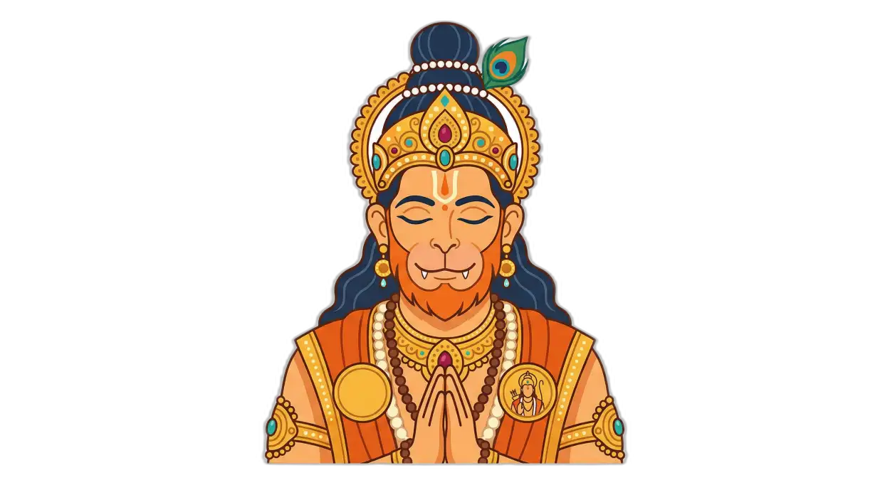 Free Download Hanuman Ji Flying Png Clipart - High Quality Hanuman Png Transparent PNG