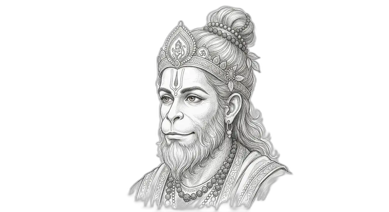 Free Download Hanuman Png Artistic Painting Style - High Quality Hanuman Png Transparent PNG