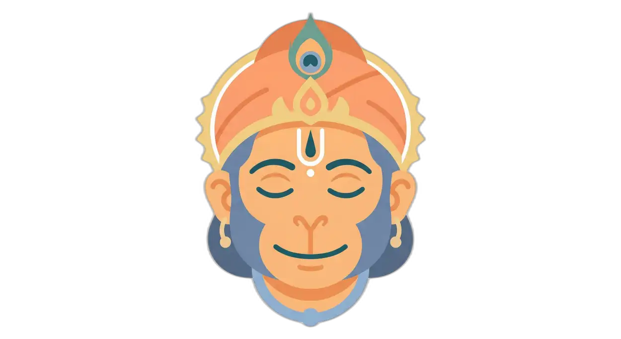 Free Download Hanuman Png Minimal Vector Illustration - High Quality Hanuman Png Transparent PNG