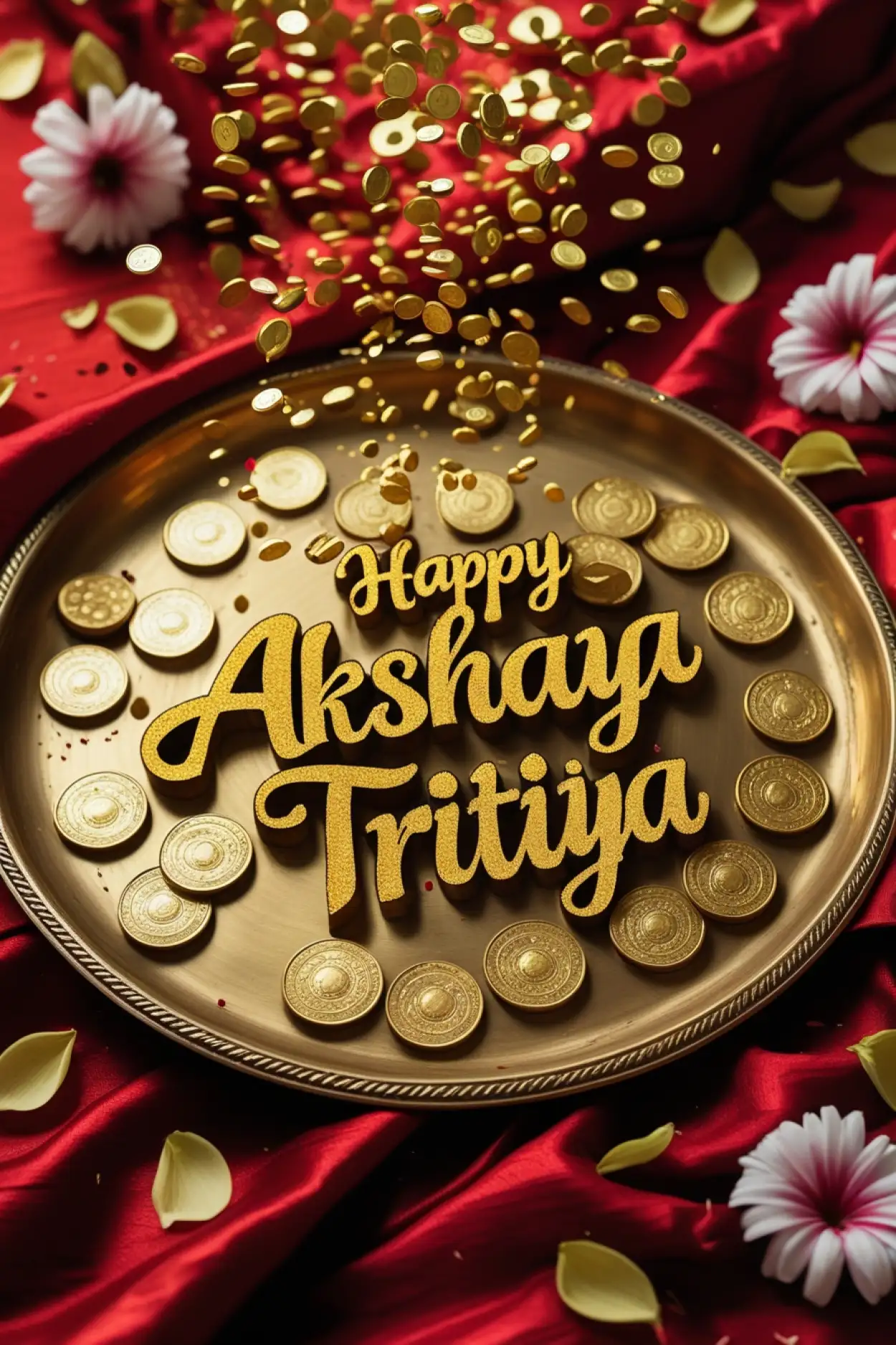 happy akshaya tritiya ai generated posters