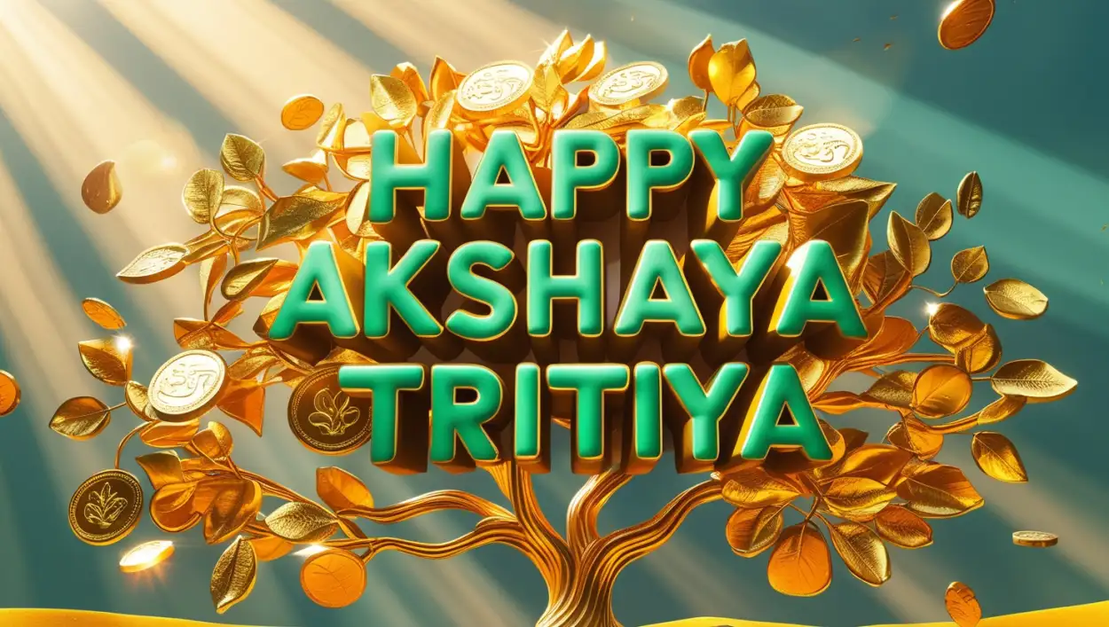 happy akshaya tritiya canva template