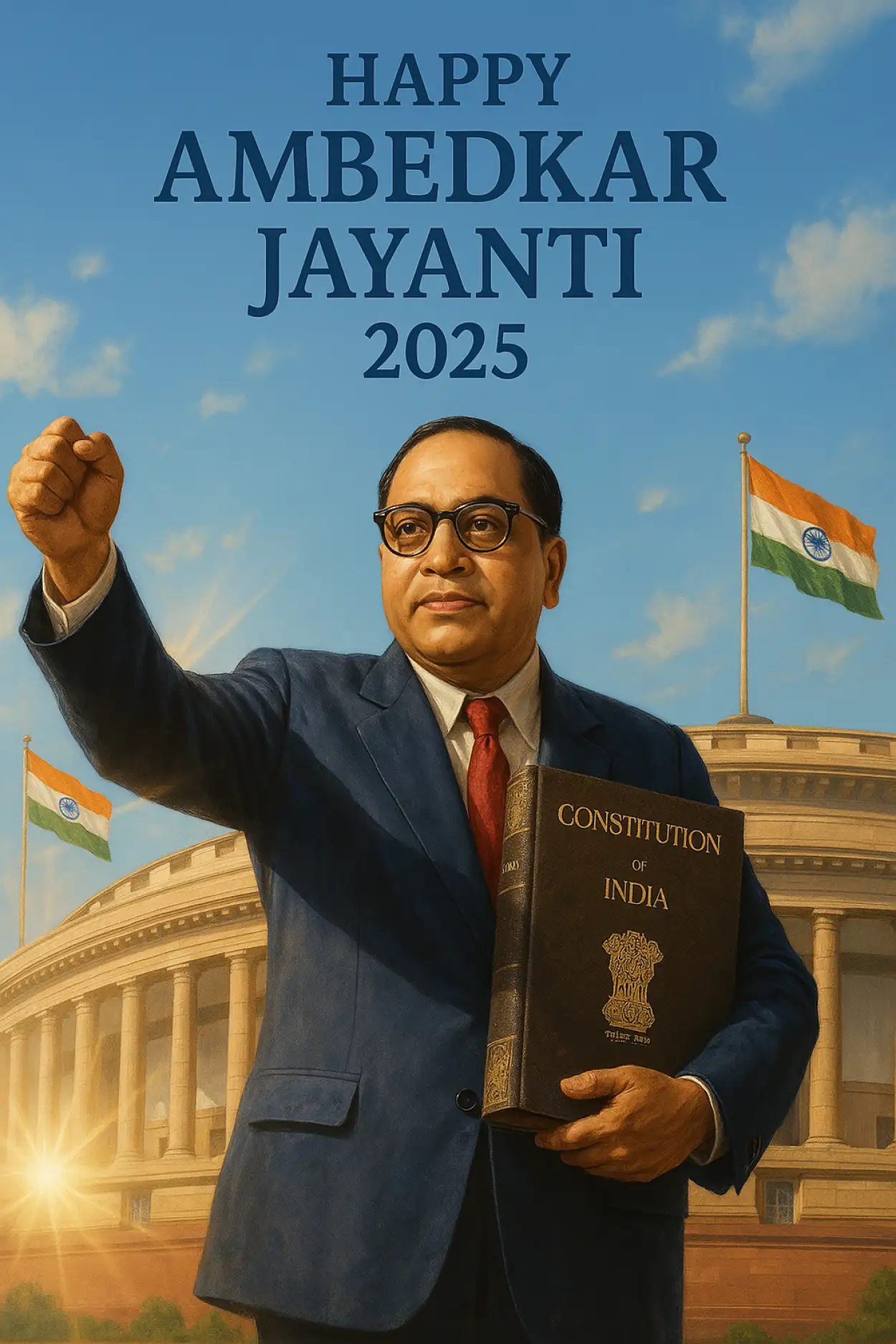 happy ambedkar jayanti 2025 status for whatsapp