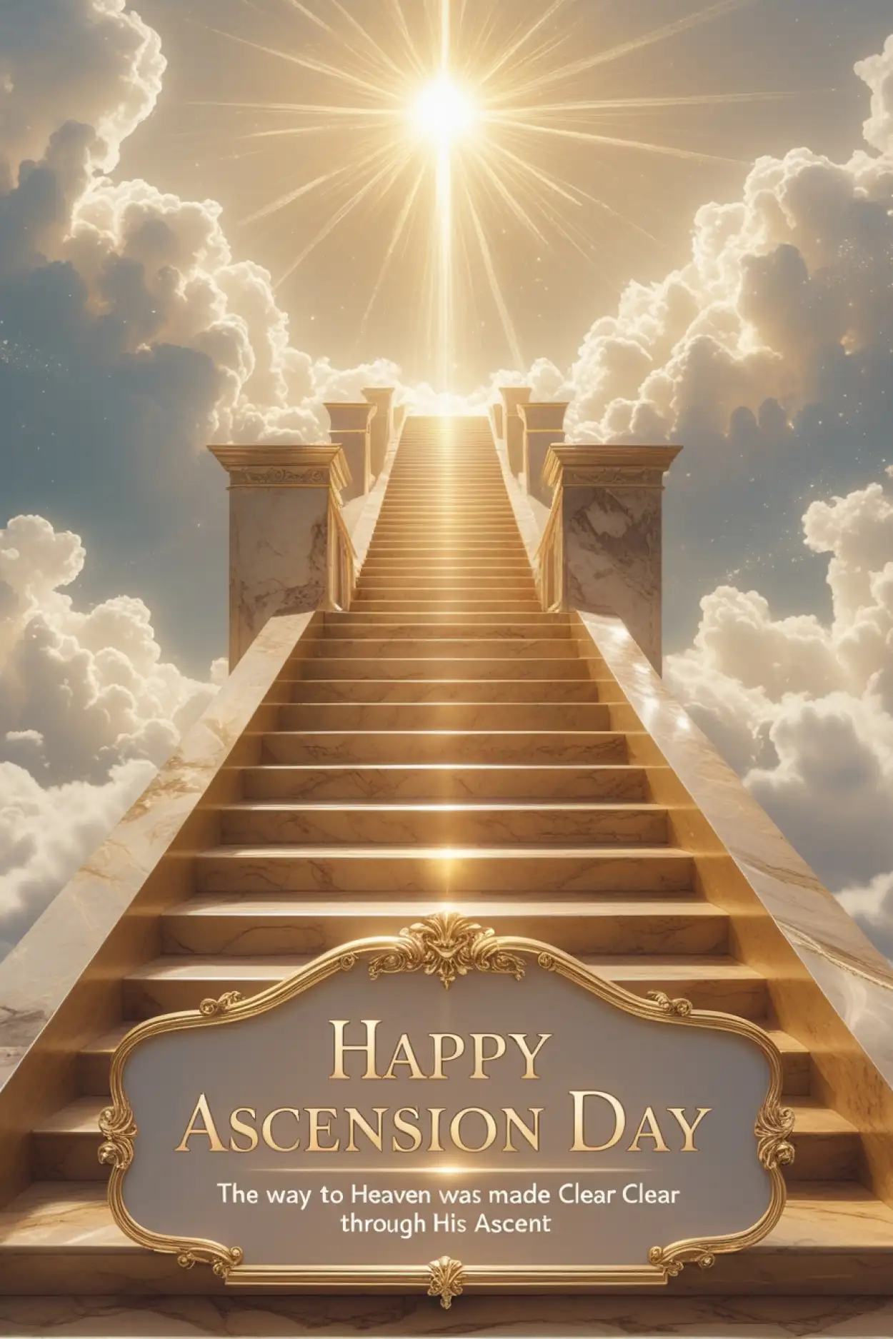 Free Download Happy Ascension Day Instagram Post Image - High Quality Happy Ascension Day Background