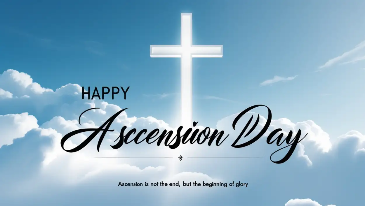 Free Download Happy Ascension Day Wishes With Name - High Quality Happy Ascension Day Background