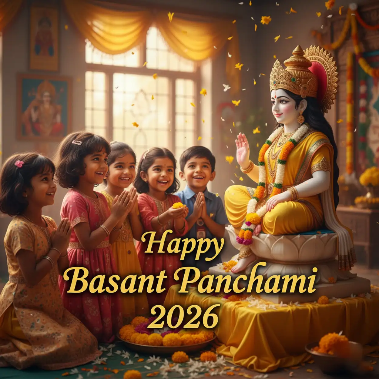 happy basant panchami 2026 8k image