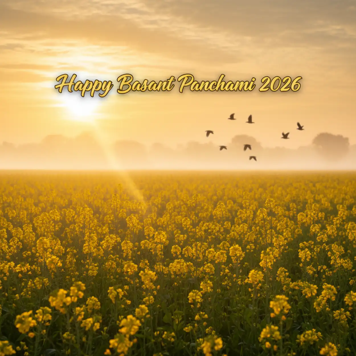 happy basant panchami 2026 colorful background
