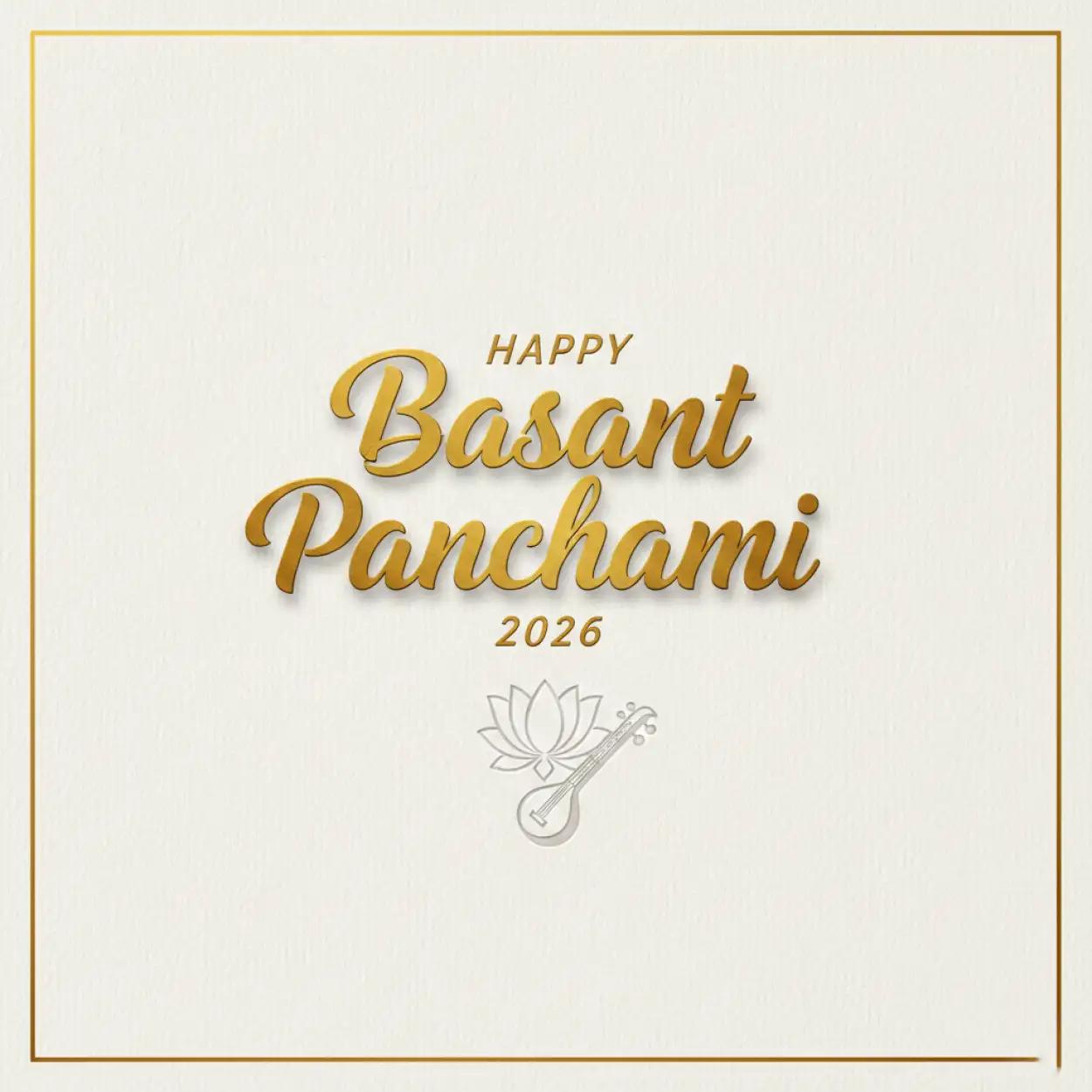 happy basant panchami 2026 english typography