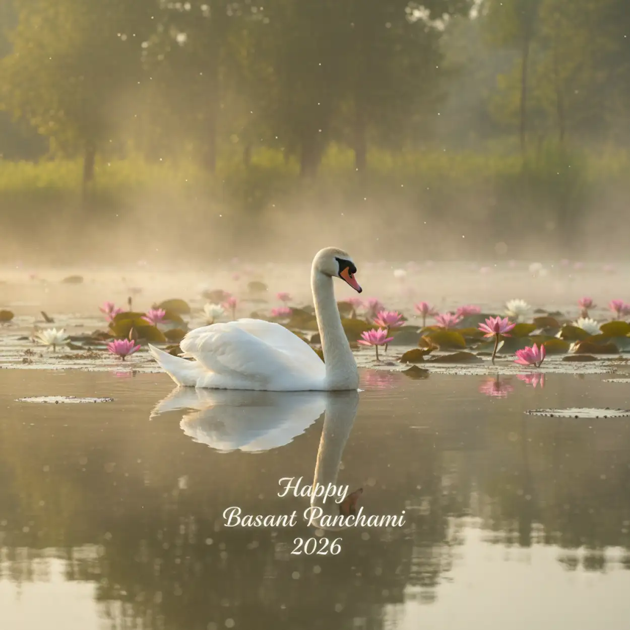 happy basant panchami 2026 hindi calligraphy image