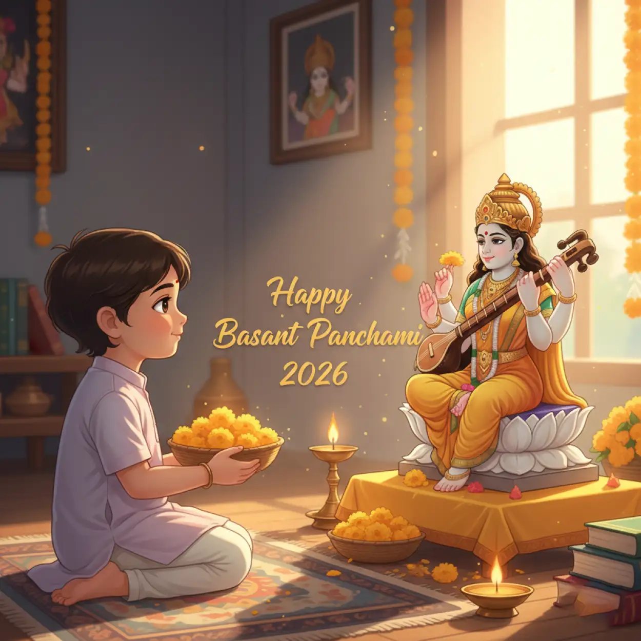 happy basant panchami 2026 story image