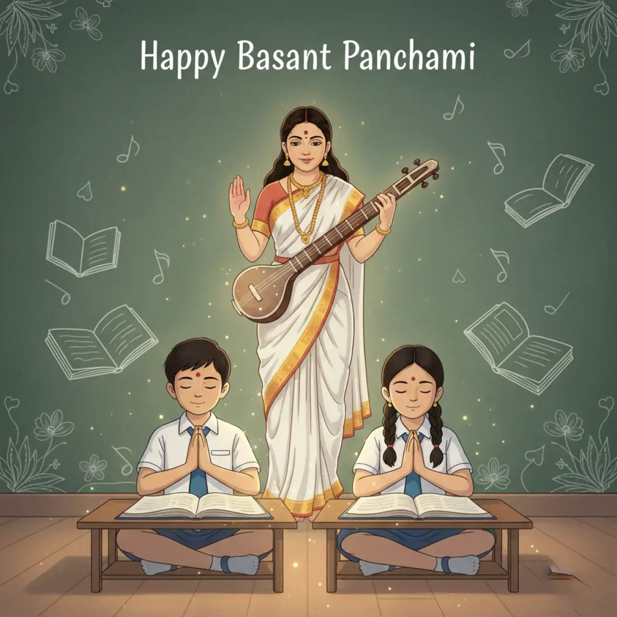 happy basant panchami wishes for school
