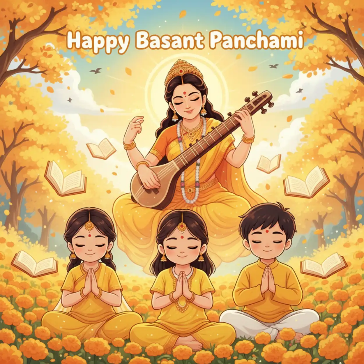 happy basant panchami wishes images