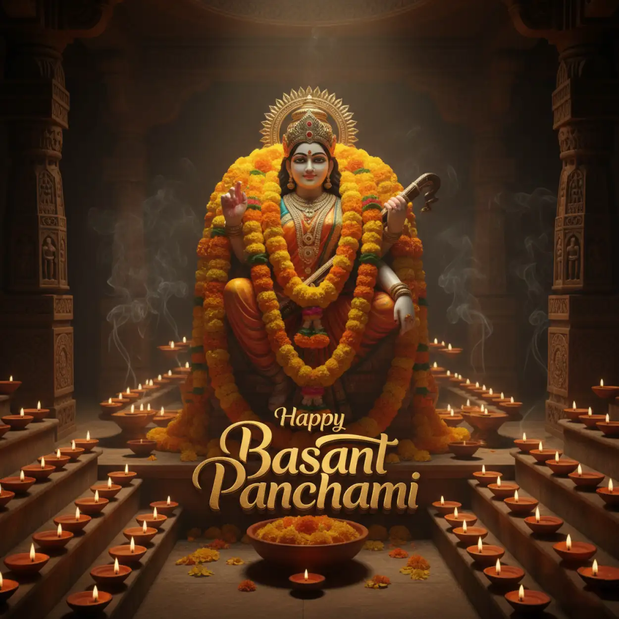 Free Download Happy Basant Panchami Wishes Viral Lines - High Quality Happy Basant Panchami Wishes Background
