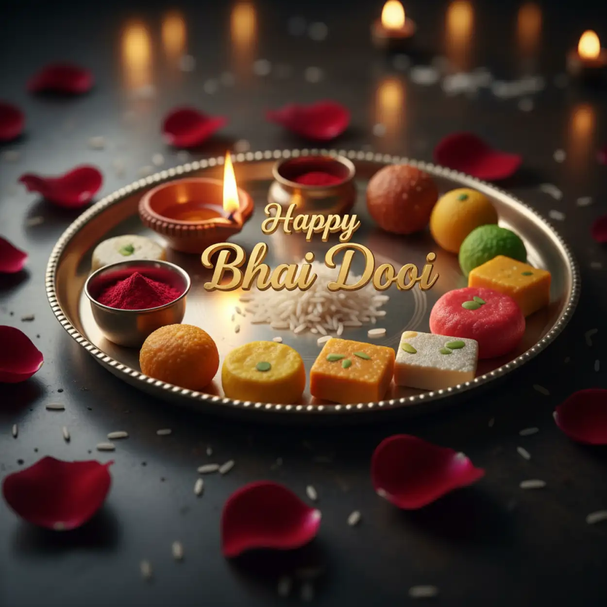 happy bhai dooj 2025 message card