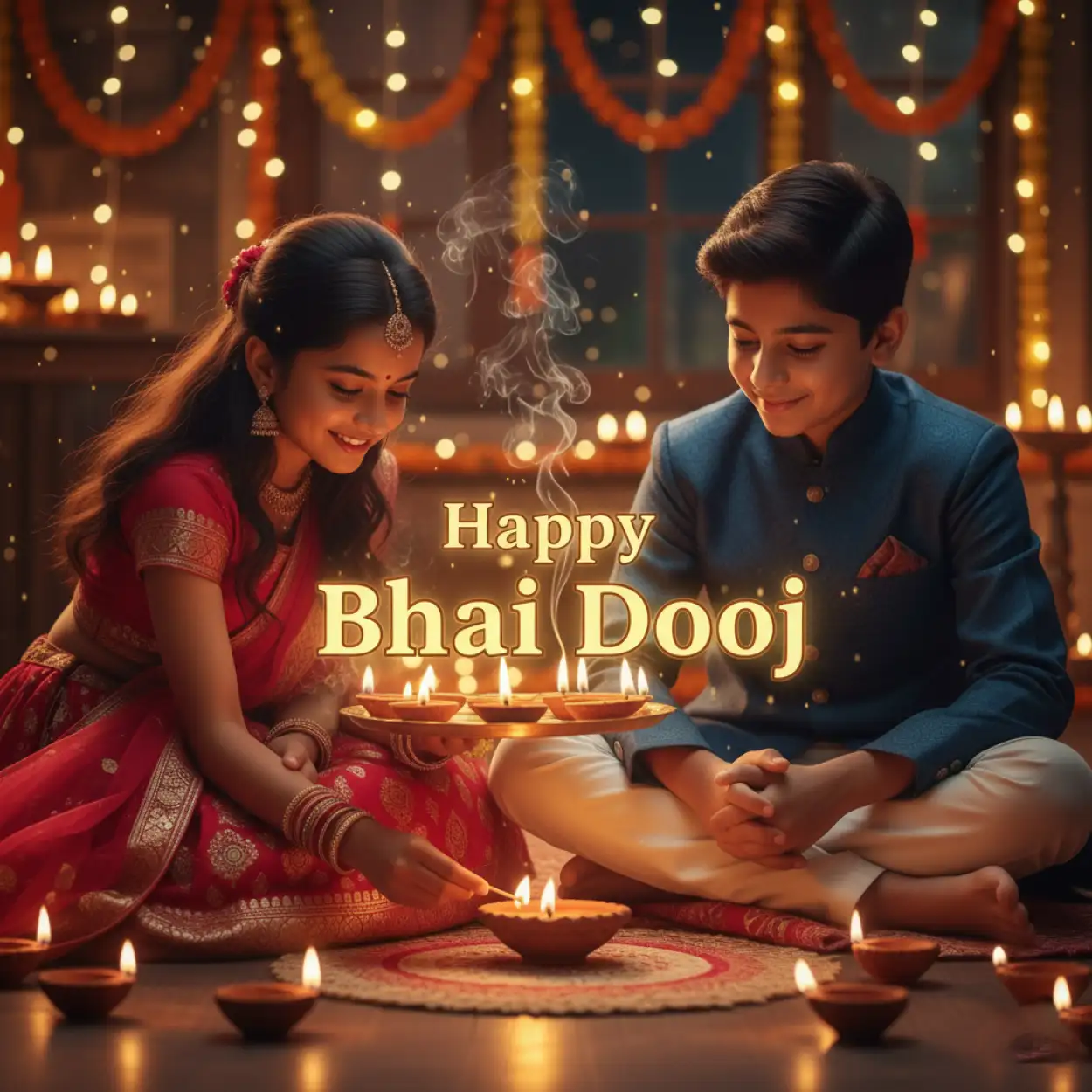 happy bhai dooj 2025 shubhkamnaye photo