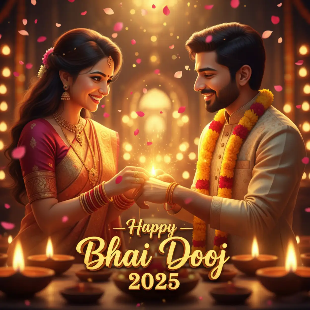 happy bhai dooj 2025 wishes for sister