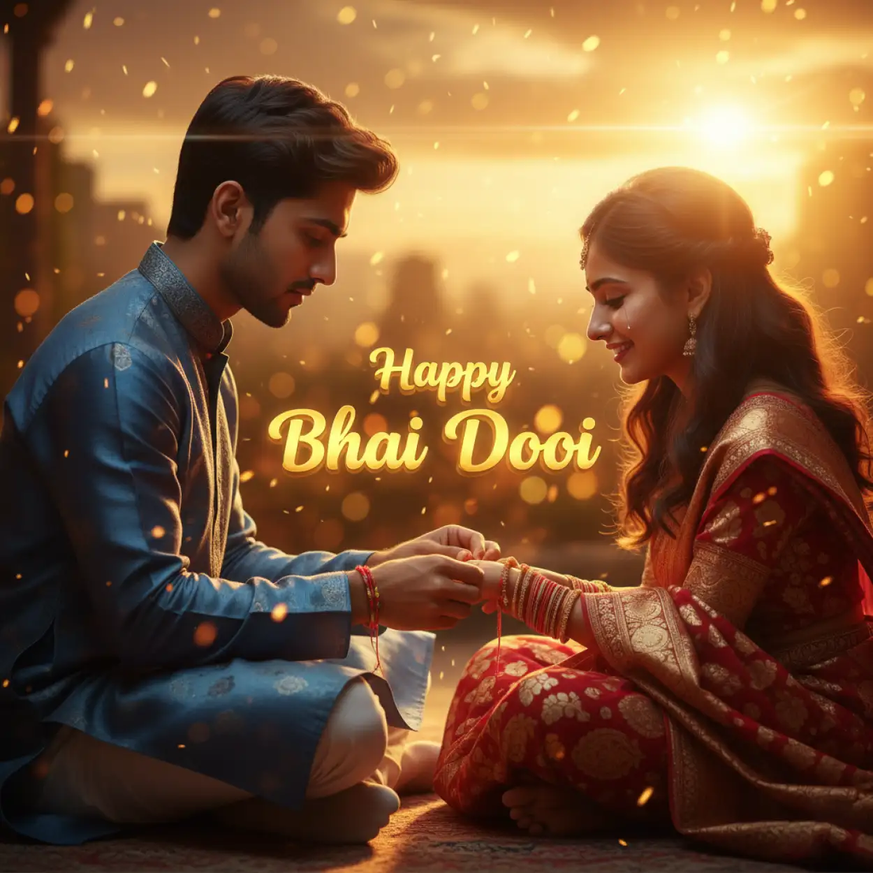 happy bhai dooj banner design for printing