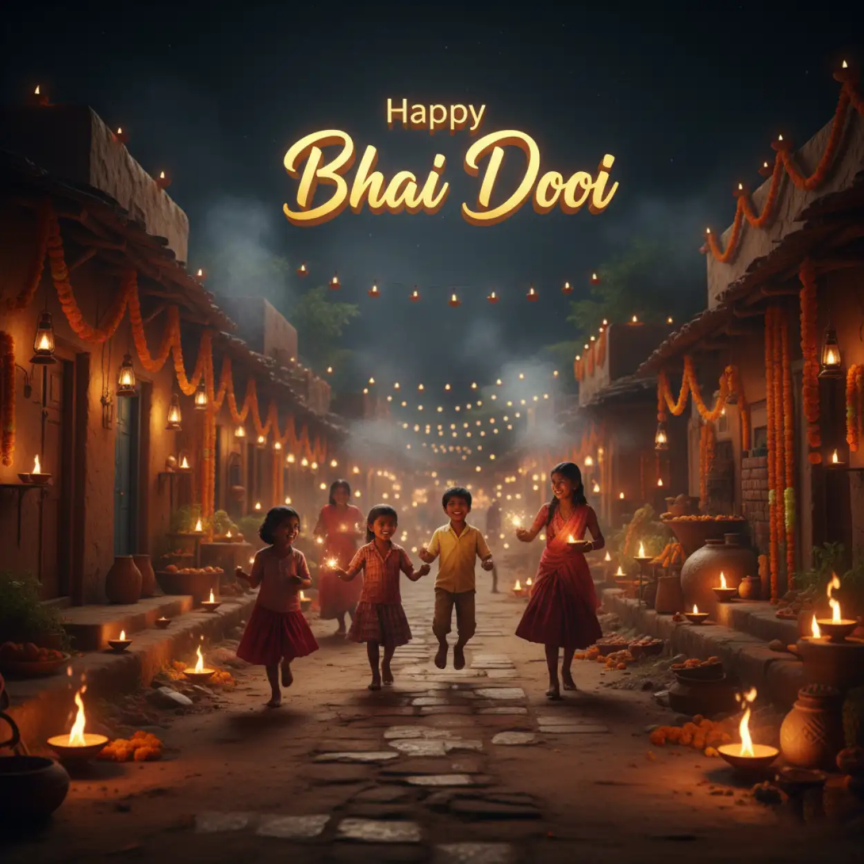happy bhai dooj greeting card background hd