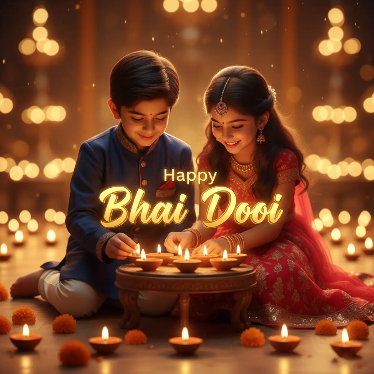 happy bhai dooj poster design for social media