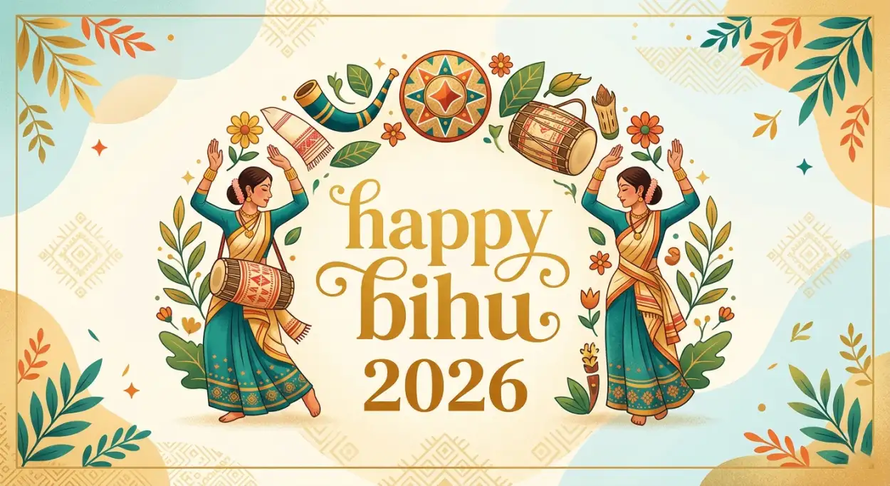 Free Download Happy Bihu 2026 Wishes Business Greeting Message - High Quality Happy Bihu 2026 Wishes Image